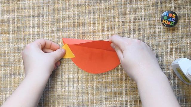 Аппликация "Птичка в гнездышке" смотреть онлайн