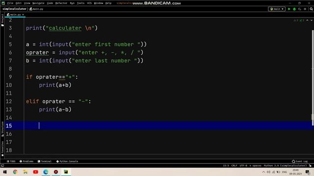 Make Calculater using Python easy смотреть онлайн