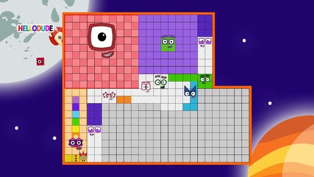 Numberblock Puzzle Tetris Game 450 ASMR SPACE Fanmade Animation смотреть онлайн