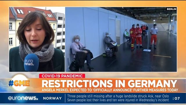Restrictions in Germany: Angela Merkel expected to 'officially announce' further measures today смотреть онлайн