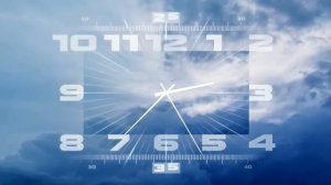 Часы Первого канала - заставка, утренняя версия