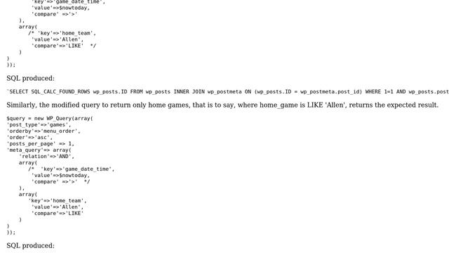 Wordpress: WP_Query and two custom fields returns no posts смотреть онлайн