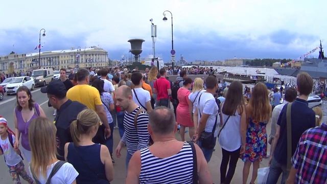 День ВМФ 2016. Адмиралтейская набережная Санкт-Петербурга/Saint Petersburg , Russia. Navy day смотреть онлайн
