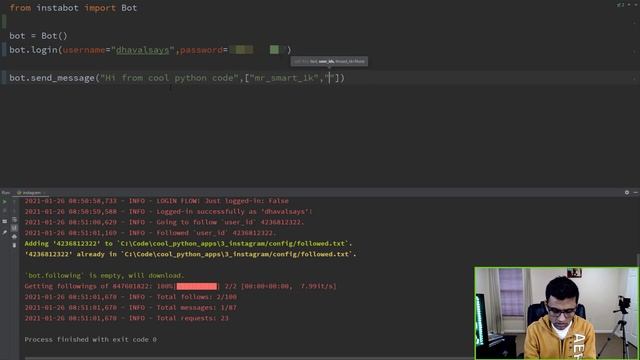 HINDI: Instagram automation with 10 lines of python code | Python instagram BOT смотреть онлайн