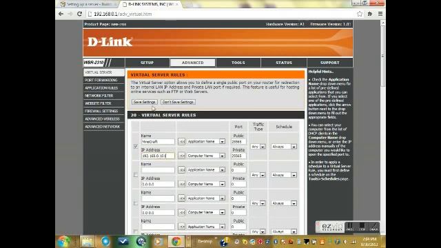How To PortFoward A D-Link Minecraft Server смотреть онлайн