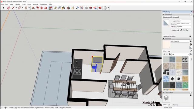How to create 3d floor plan using SketchUp l D5 render l SketchUp Tutorials l 2D To 3D смотреть онлайн
