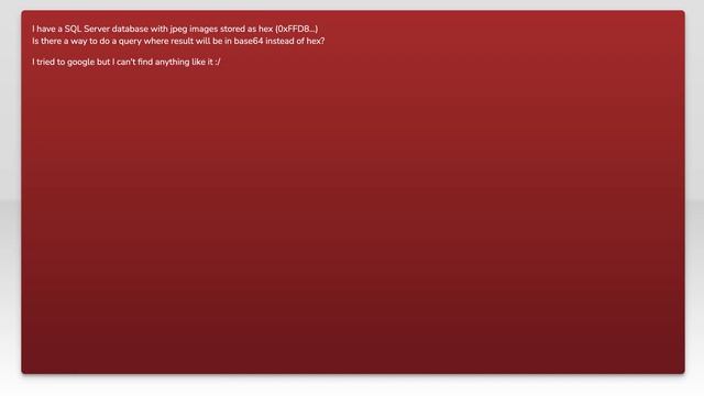 SQL Server : hex to base64 смотреть онлайн