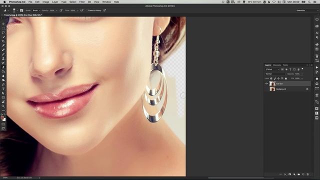 How to Cut Out Hair in Photoshop Tutorial смотреть онлайн