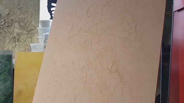 Мощный эффект старых стен_Декоративная штукатурка_Нанесение с помощью фена. смотреть онлайн