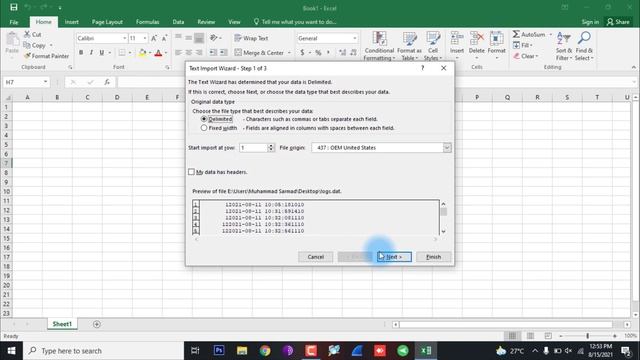 How to Convert & Open DAT file in EXCEL смотреть онлайн