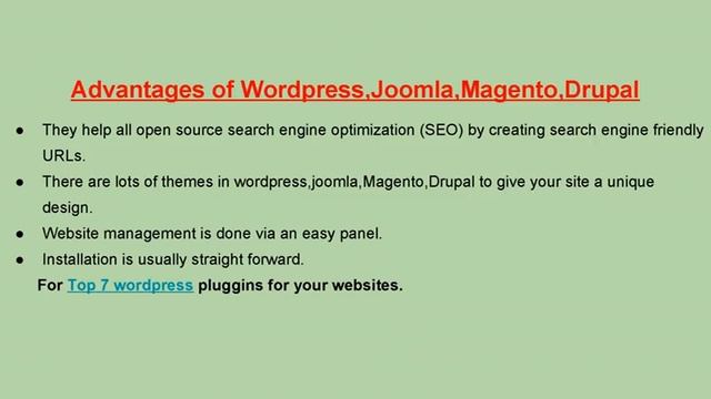 Wordpress vs Joomla vs Magento vs Drupal ppt .mp4 смотреть онлайн