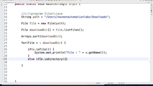 Part 2 : File Handling : Print all Files and Folders in a Directory in Sorted Order смотреть онлайн