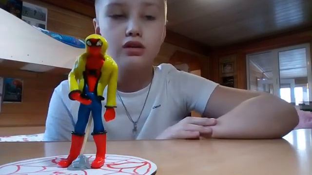 Мои фигурки человека паука из пластилина. смотреть онлайн