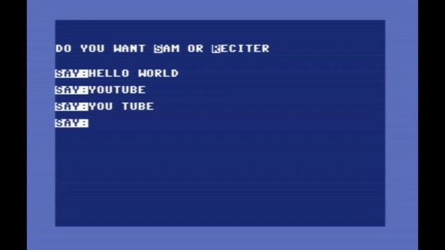 SAM - Text to speech on the Commodore 64! смотреть онлайн