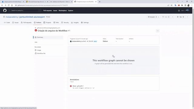 Deploy Automático de Aplicações no Azure com GitHub Actions смотреть онлайн