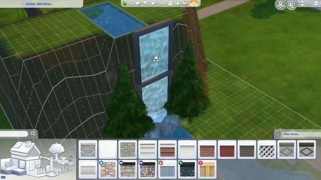 Scenic Waterfall (Sims 4 National Park Build)