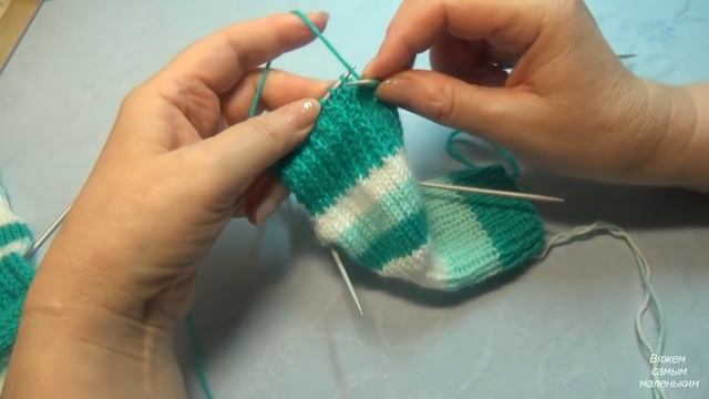 Вязание спицами носки детские #95 смотреть онлайн