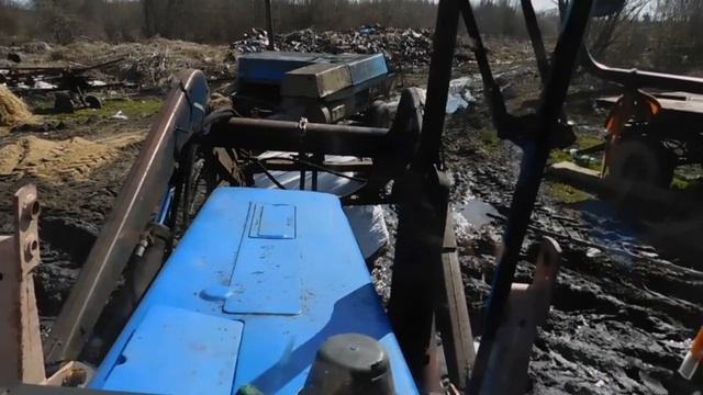 прогрузка и вывоз сенажа МТЗ 82 смотреть онлайн