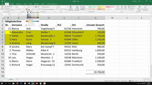 Excel: Filter einfügen und Daten sortieren - Tutorial [2016, 2013, Dropdown, deutsch] смотреть онлайн