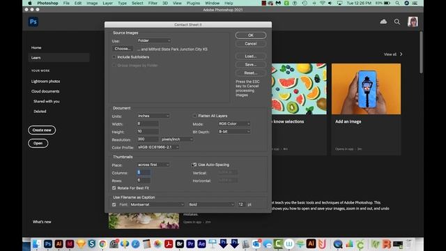 How to make a contact sheet in Adobe Photoshop смотреть онлайн