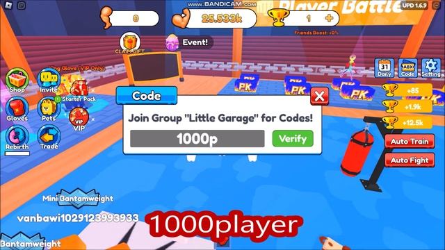 *NEW CODES* [UPD] Boxing Clicker Simulator ROBLOX | ALL CODES | Sept. 21, 2023