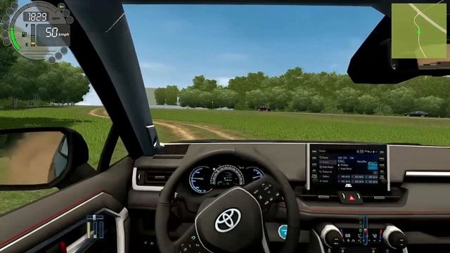 Toyota RAV4 2019 | City Car Driving | Driving on the highway смотреть онлайн