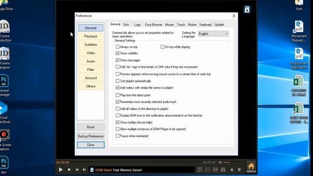 How To Change GOM PLAYER Language 2019 || English || Arts Line Academy ||