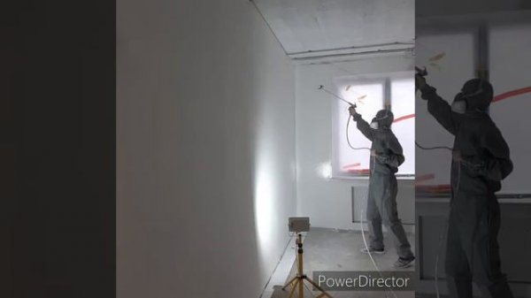 Нанесение грунт краски безвоздушным аппаратом Astech 3200