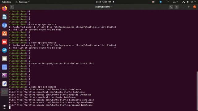 E: Malformed entry 1 in list file /etc/apt/sources.list.d or The list of sources could not be read смотреть онлайн