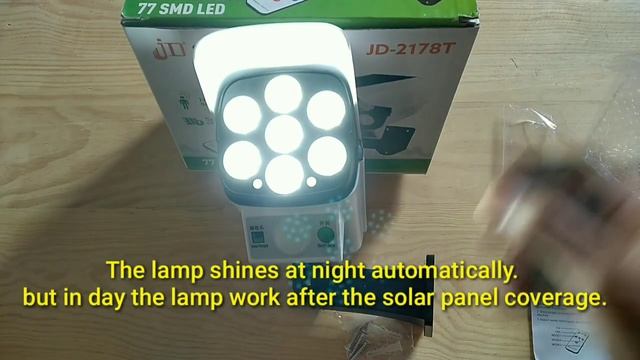 Solar Light Motion Sensor Security Dummy Camera JD-2178T Solar Lamp / dummy solar camera unboxing смотреть онлайн