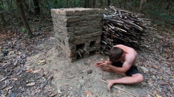 Primitive Technology Brick Firing Kiln