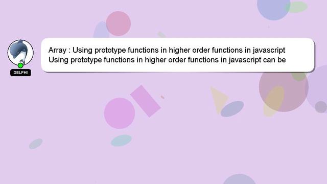 Array : Using prototype functions in higher order functions in javascript смотреть онлайн