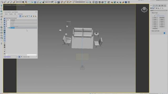Работа со слоями в 3ds max 2018 | Layer Explorer смотреть онлайн