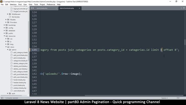 #80 Laravel 8 News Website | Admin pagination | Quick programming tutorial смотреть онлайн