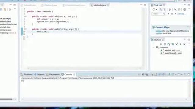 JAVA Programming Tutorial Simple Methods I Meant To Say 5 Not 15 смотреть онлайн