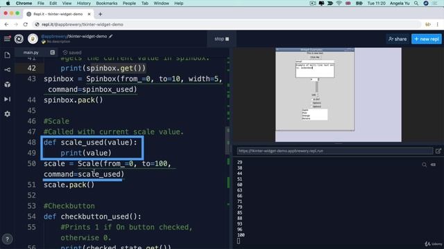 Day 27 - Tkinter, args, kwargs 10. Other Tkinter Widgets Radiobuttons, Scales, Checkbuttons and more смотреть онлайн