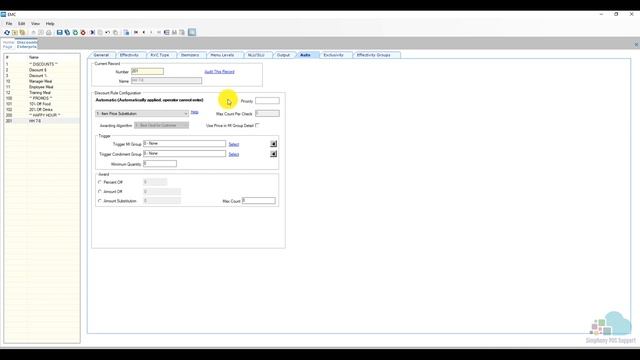 Happy Hours - Automatic Discount - Oracle Micros Simphony POS Training and Support смотреть онлайн
