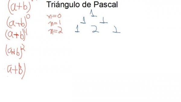 producto notable usando el triangulo de Pascal