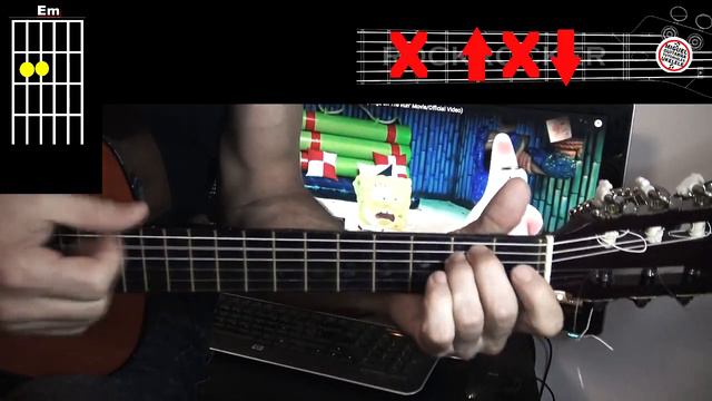 COMO Tocar 🎸 AGUA BOB ESPONJA de J balvin (GUITARRA) Acordes y RITMICA, Tutorial FACIL смотреть онлайн