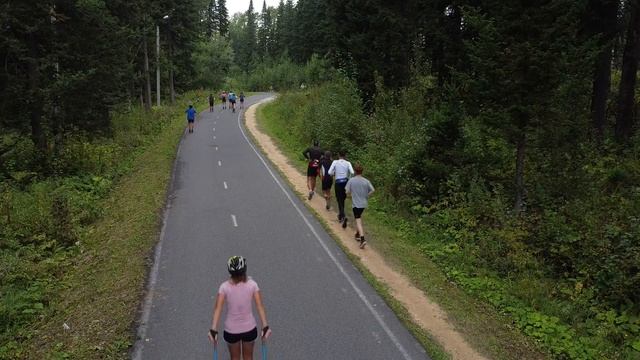 Открытая тренировка в Зеленогорском 26 08 22, тренировка на лыжероллерах. смотреть онлайн