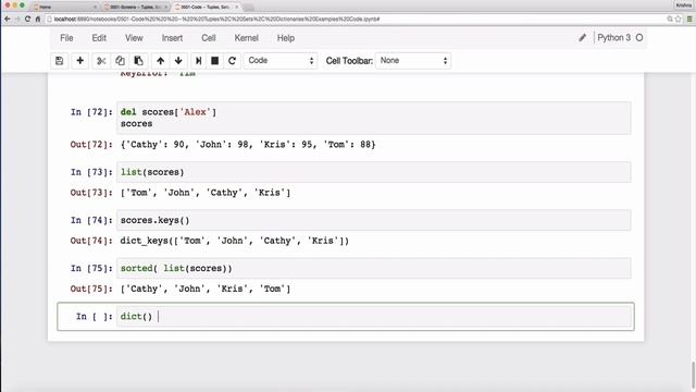 Python3 -- 30. Dictionary Object Basics смотреть онлайн