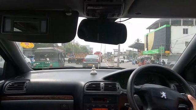Driving Peugeot 406 from Piliyandala to Nugegoda in Sri Lanka смотреть онлайн