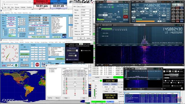 SDRplay SDR With PstRotator And SDRuno Doppler Control For Ham Radio Satellites - Tutorial