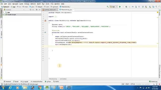 Spinner tutorial in android || Part 24(2) in Hindi смотреть онлайн