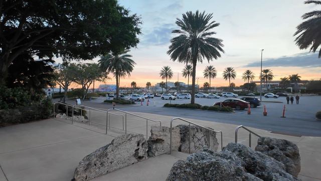 Поехали вместе на велосипеде к музею Дали, Санкт-Петербург, США. Закат и пальмы смотреть онлайн