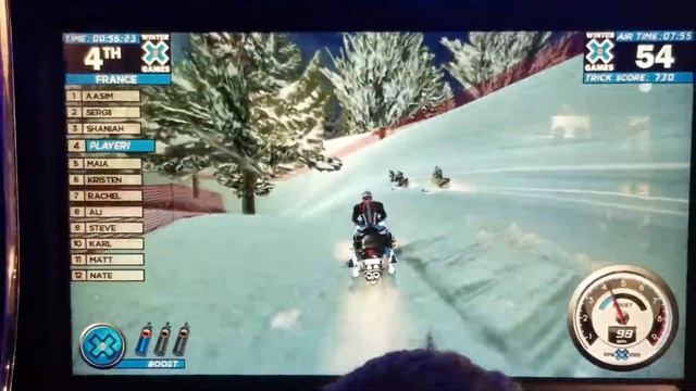 ESPN Winter X Games Sno Cross France Course finishing 3rd Place смотреть онлайн