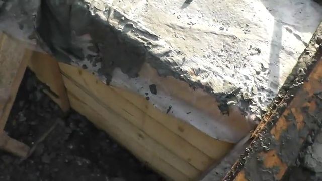 Фундамент на 3-й день после заливки смотреть онлайн