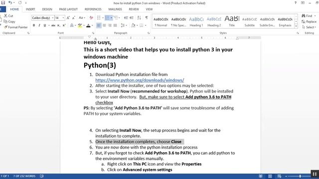 Installation guide for python on windows 10 смотреть онлайн
