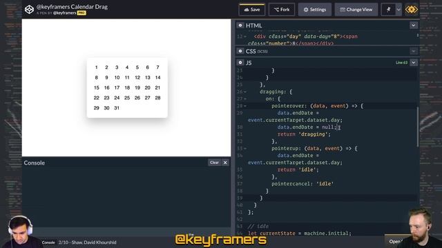 Date Picker with Click & Drag! | @keyframers 2.30.0 смотреть онлайн