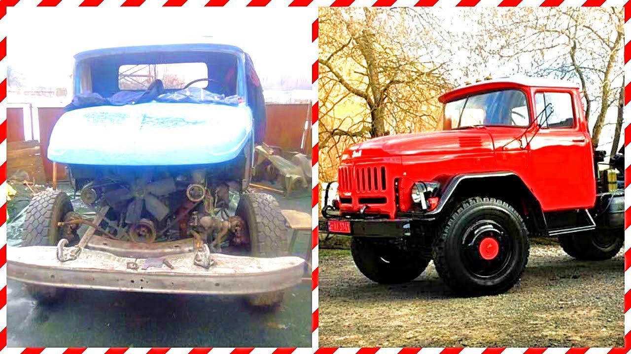 ВОССТАНОВЛЕНИЕ И РЕСТАВРАЦИЯ ЗИЛ-130 В ИДЕАЛЬНОЕ СОСТОЯНИЕ (Ремонт, пескоструй, покраска АВТО) смотреть онлайн